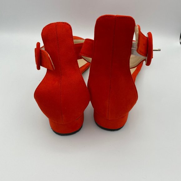 ❤Sold❤omfy Open Toe Ankle Strap Summer Sandals Red - Picture 3 of 4